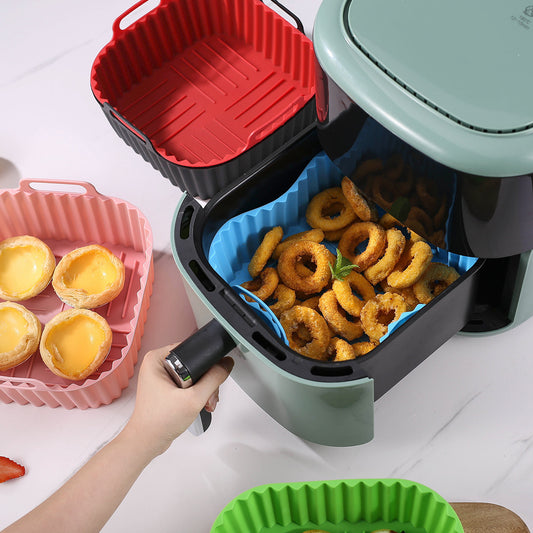Bandeja silicona cuadrada multicolor air fryer